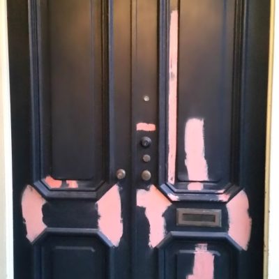 Ajtólap két komponensű javitógittelése